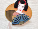 Ricamo geisha ITH, file per ricamatrici